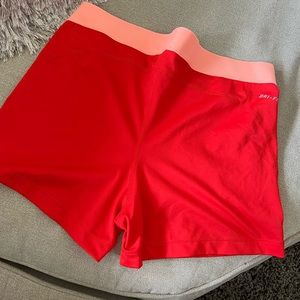 Women’s XL bright red Nike pro shorts